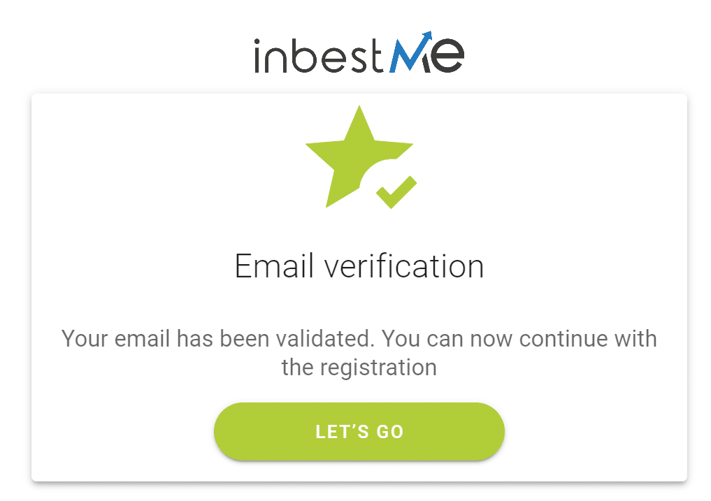 Email verification inbestme